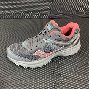 Saucony Cohesion 11 Running Shoes Grey Pink Womens Size 6